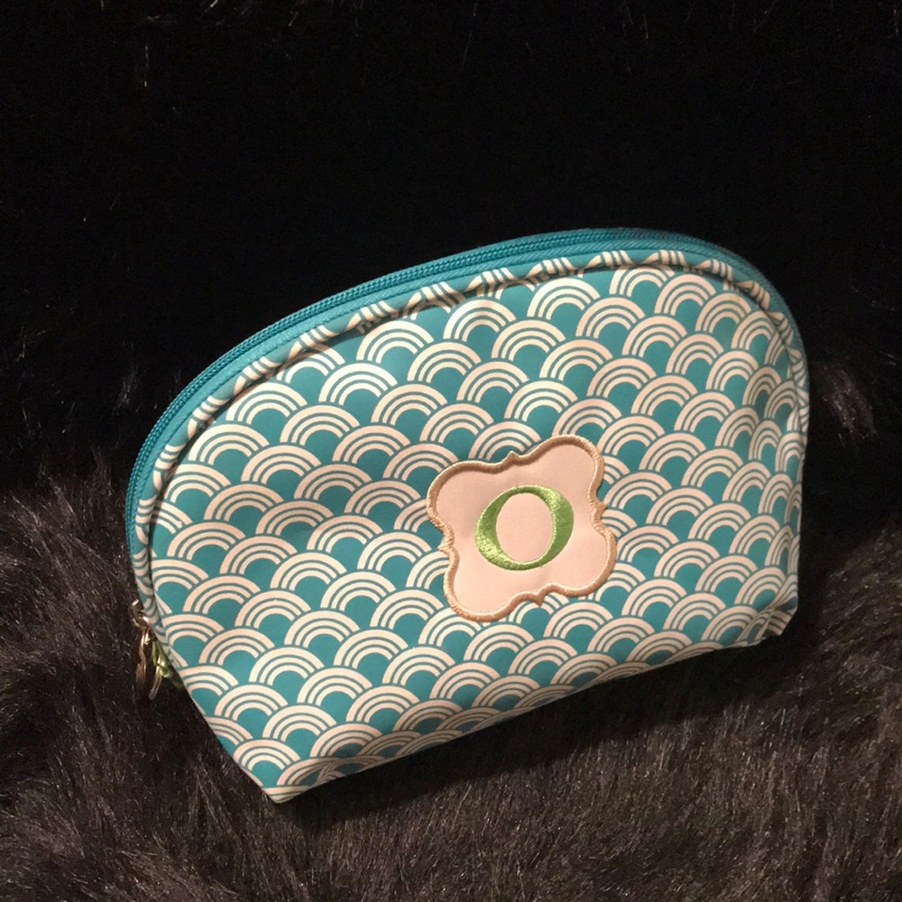 Personalized Monogrammed Cosmetics Bag- “O”